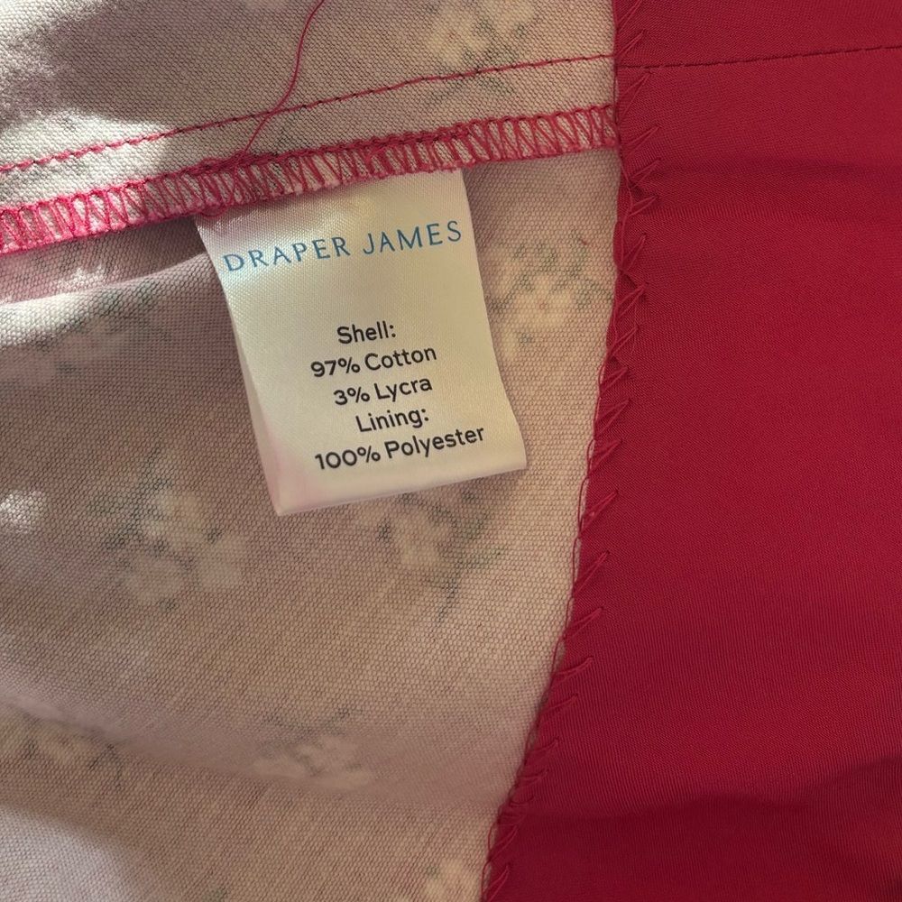 Draper James Cabernet Floral Love Circle Mini Dress Size 2 Pink Plunge V-Neck - Picture 8 of 13